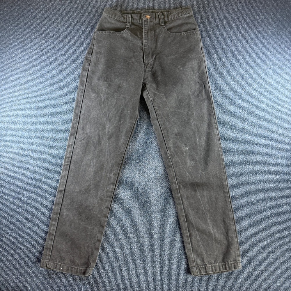 Dogpile Cloze Co Vintage Black Duck Canvas Pants Faded‎ Workwear 28x27 Skate 90s